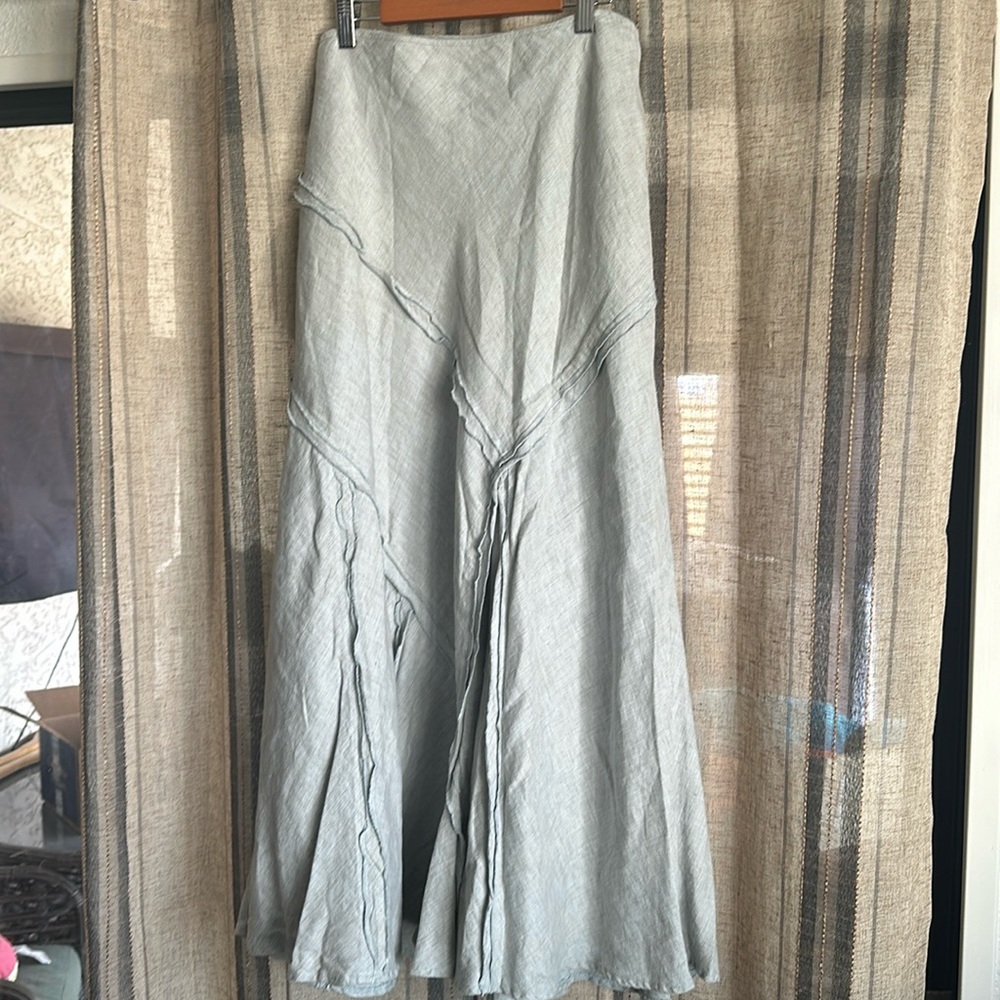 Per Una Light Blue/Gray Maxi Skirt